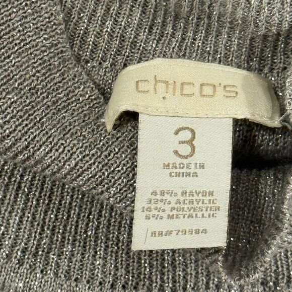 Chicos Metallic Sleeveless Top - Picture 5 of 7